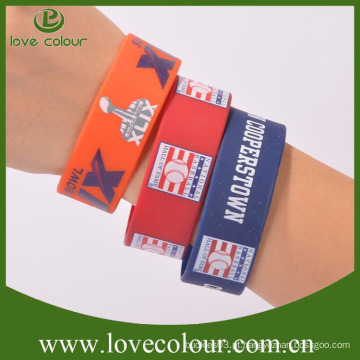 Cheap personalizado amostra 1 polegada silicone wristbands